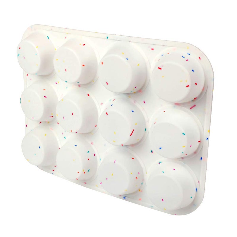 SHEbaking Silicone Muffin Pan Regular 12 Cups Muffin Tin Cupcake Pans for Baking Non-stick Muffin Tray Mold Easy Release,Durable,BPA Free - Image 3